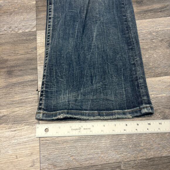 Vintage Silver Jeans Faded Blue Mens 40x30 Straight Stretch Mid Wash Denim Jeans - Picture 11 of 13